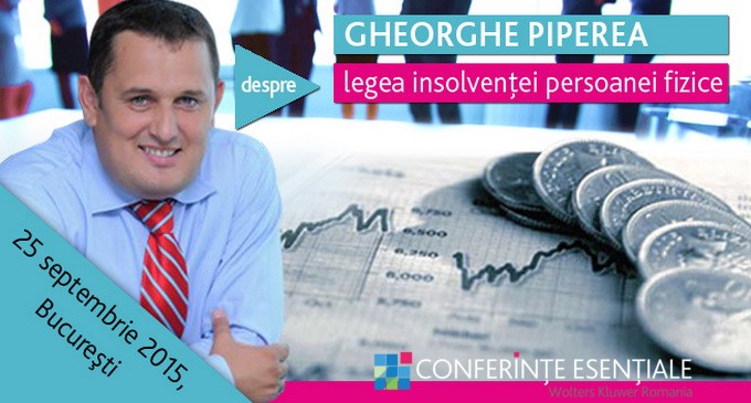 GHEORGHE PIPEREA  – conferinta despre insolventa persoanei fizice